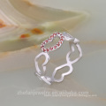 platinum love symbol ring couple love band ring hot fashion jewelry free shipping ring